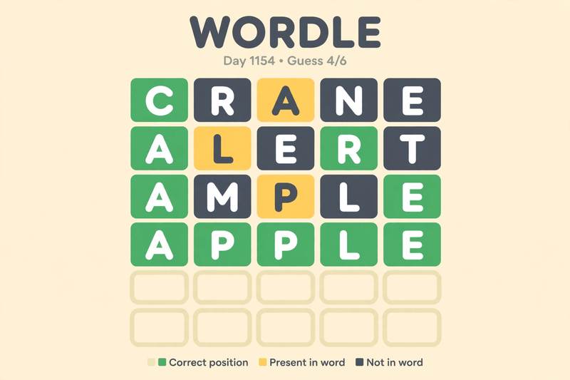Illustration for Wordle daily hints and answers